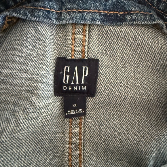 Girls Gap Kids Denim Button-Down Overall Dress - Picture 9 of 9